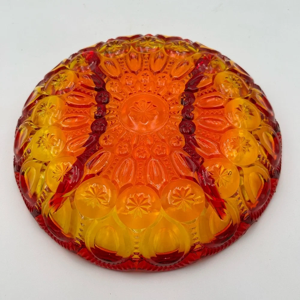 Vintage LE Smith Moon & Stars Divided Dish - Picture 4 of 7